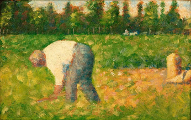 Arbetande bonde - Georges Seurat
