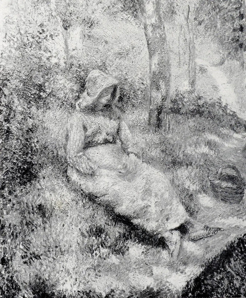 Sittande bonde - Camille Pissarro