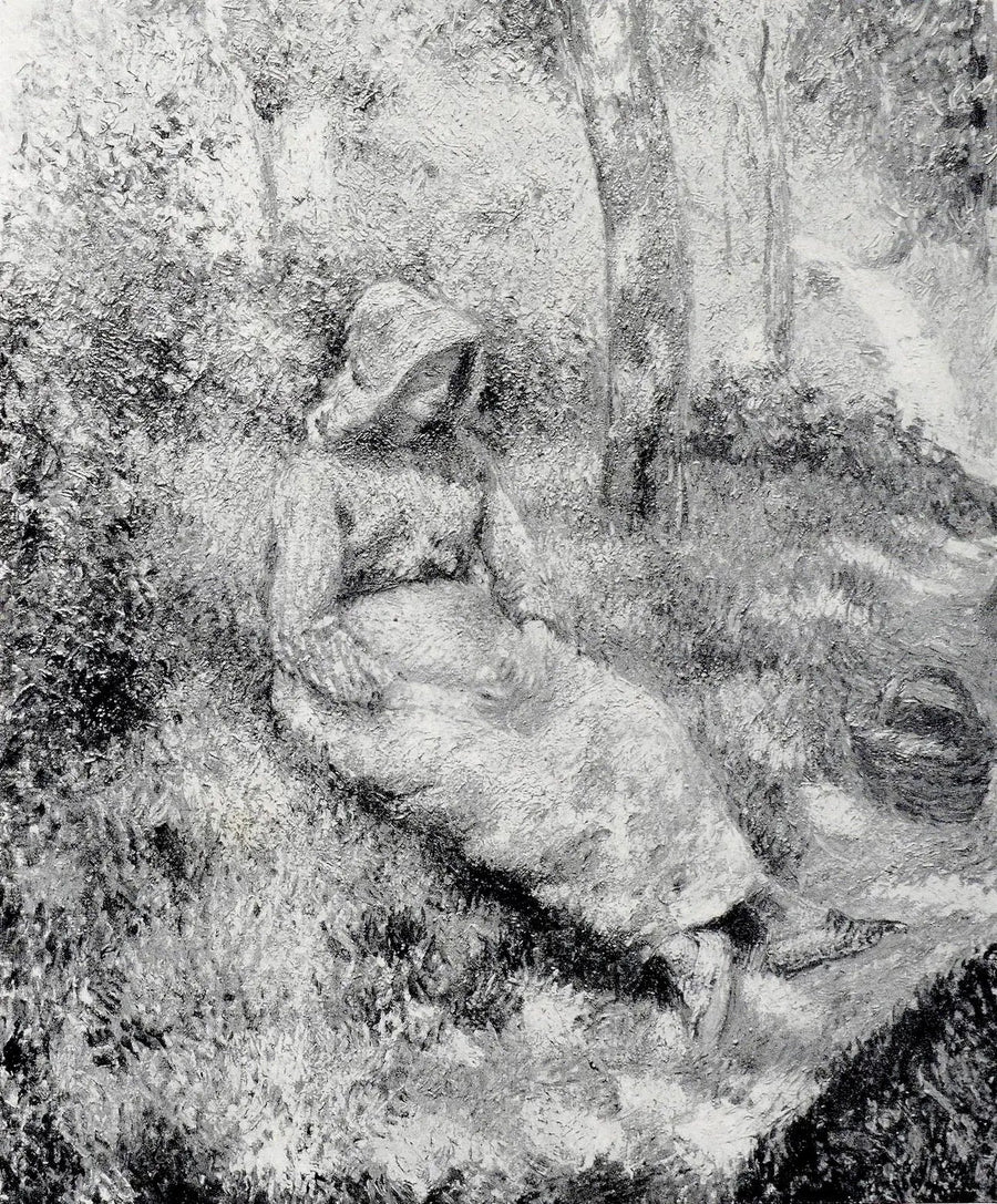 Sittande bonde - Camille Pissarro