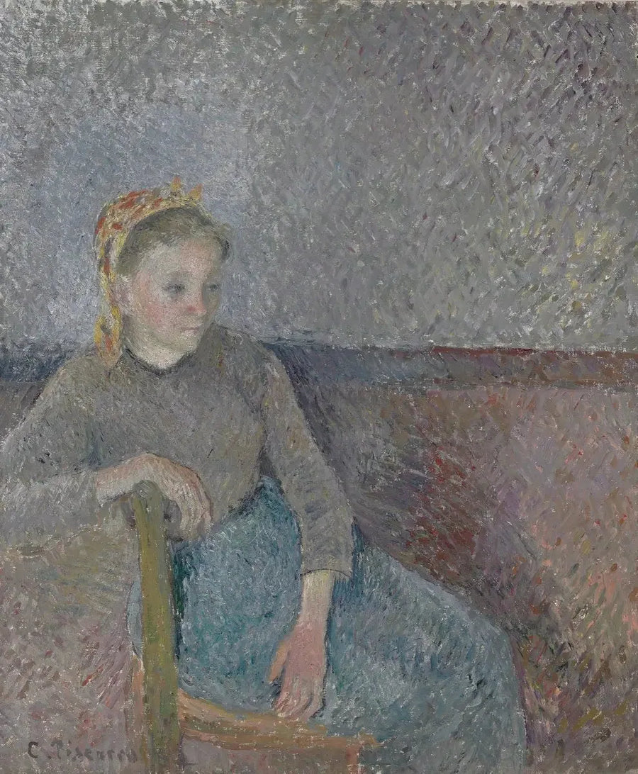 Sittande bonde - Camille Pissarro