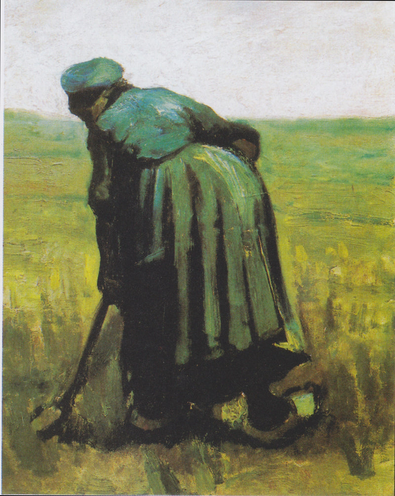 Kvinna med en spade, sedd bakifrån - Vincent van Gogh