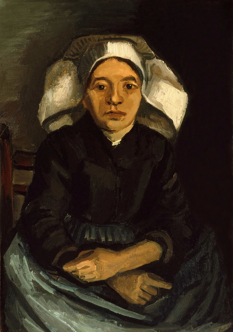 Bonde, halvkropp, sittande - Vincent van Gogh
