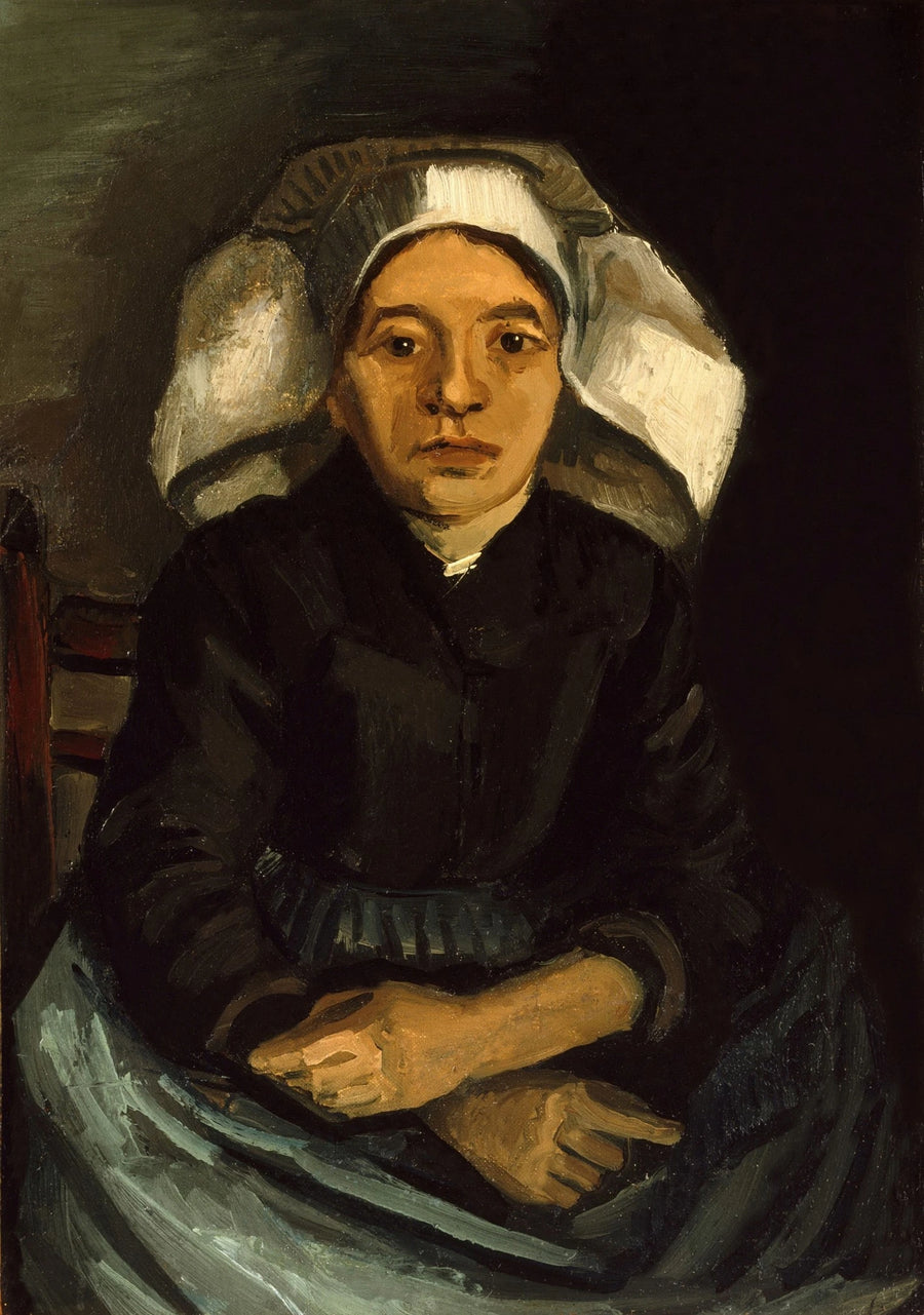 Bonde, halvkropp, sittande - Vincent van Gogh
