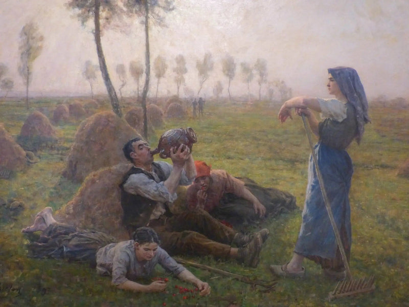 Bönder som vilar - Jules Breton