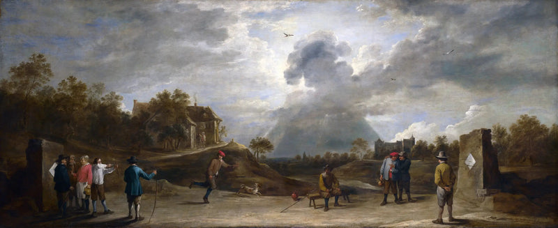Bönder med bågskytte - David Teniers den yngre