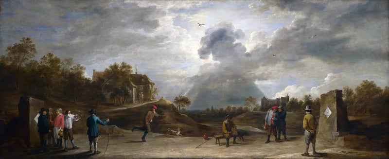 Bönder med bågskytte - David Teniers den yngre