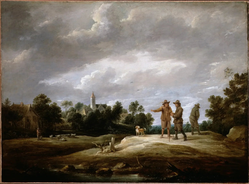 Bönder som samtalar - David Teniers den yngre