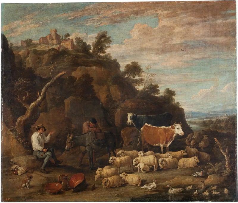 Bönder som samtalar - David Teniers den yngre
