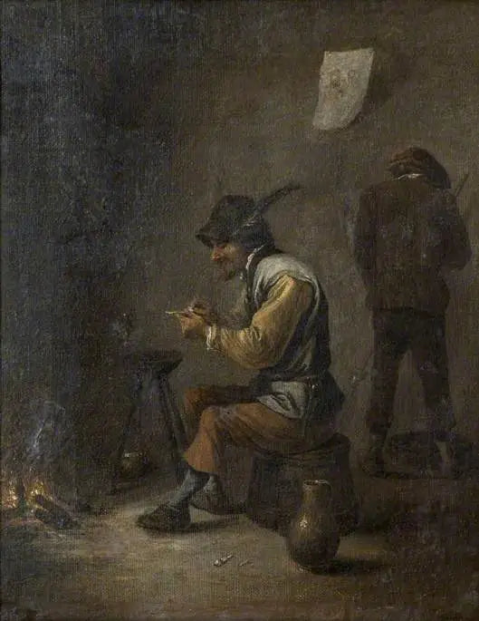 Bönder inomhus - David Teniers den yngre