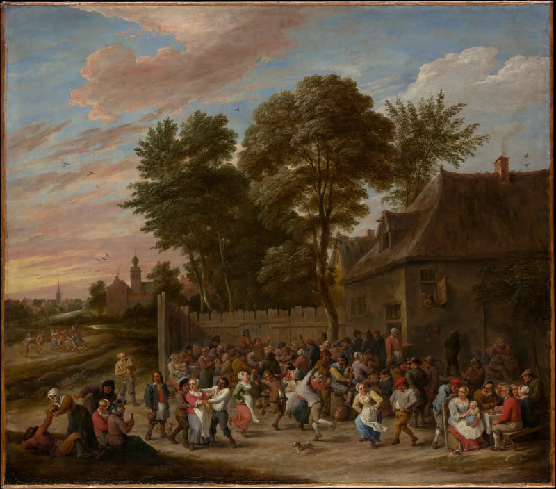 Bönder som dansar och festar - David Teniers den yngre