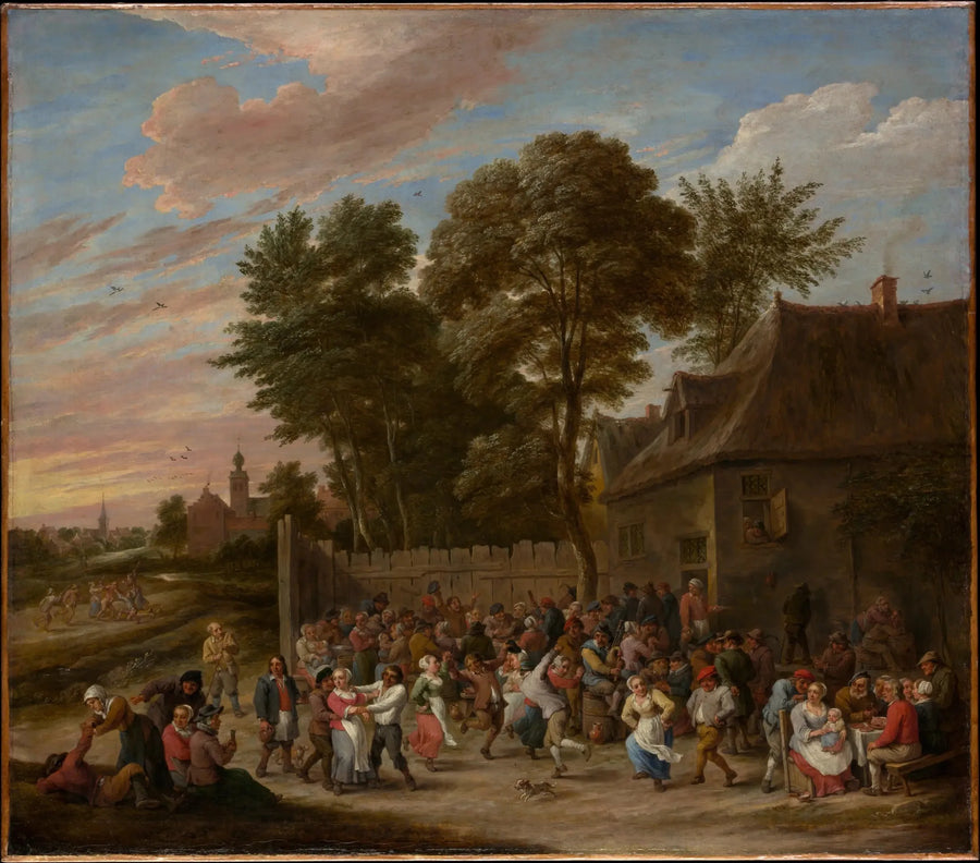 Bönder som dansar och festar - David Teniers den yngre