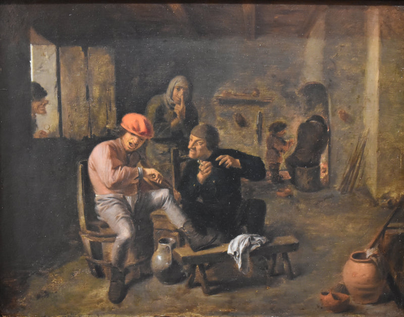 Paysans écoutant un violoniste - Adriaen Brouwer
