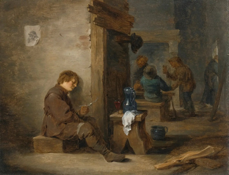 Bönder som röker och dricker - David Teniers den yngre