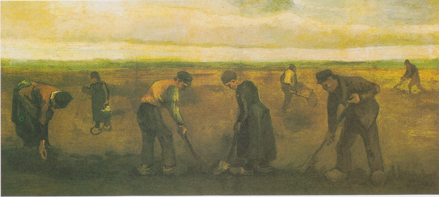 Bönder som planterar potatis - Vincent van Gogh