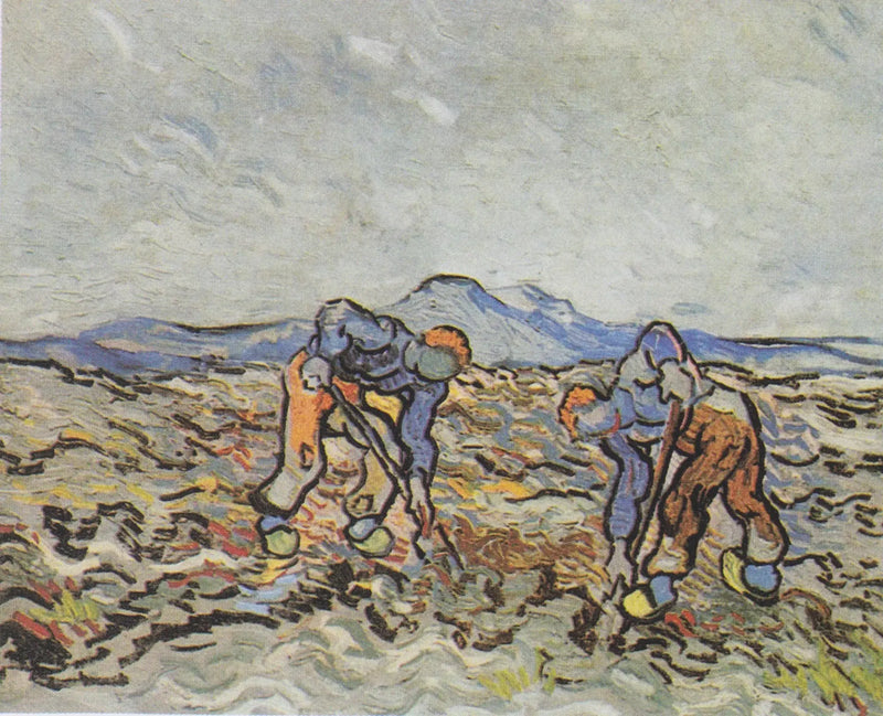 Bönder som plockar potatis - Vincent van Gogh