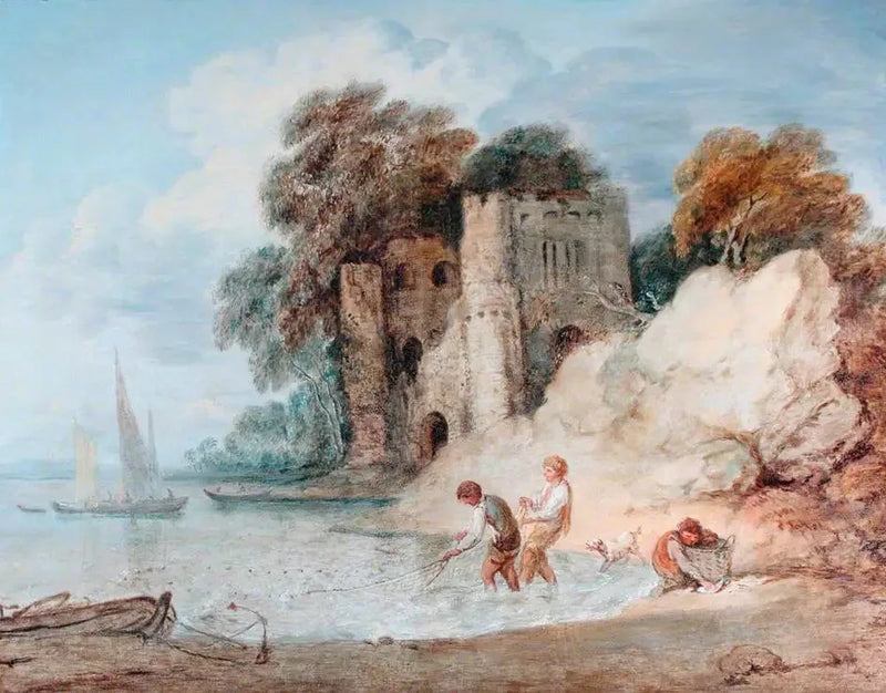 Fiske från stranden - Thomas Gainsborough