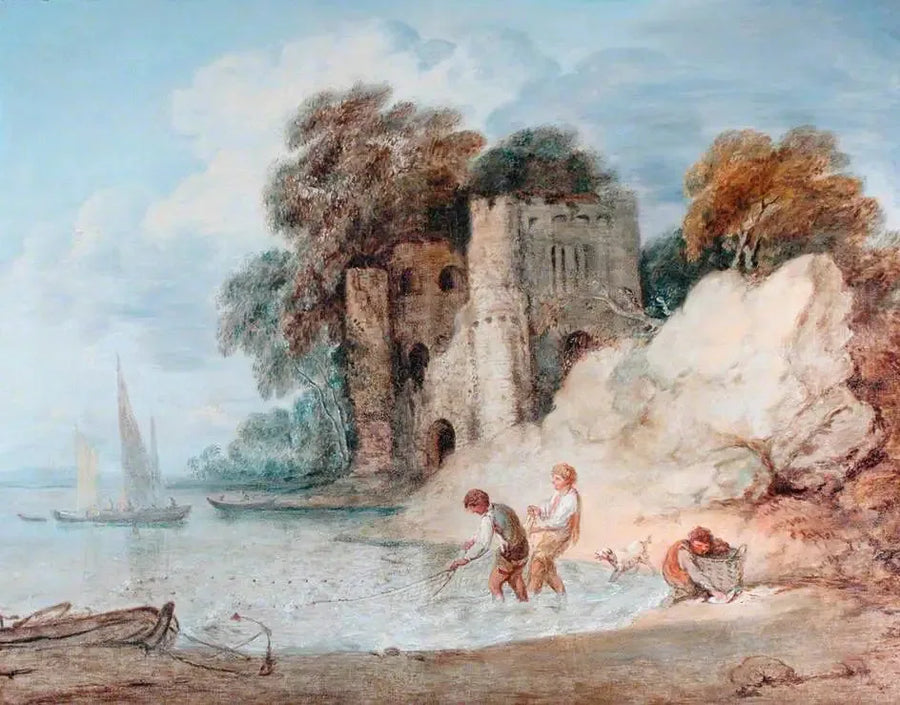 Fiske från stranden - Thomas Gainsborough