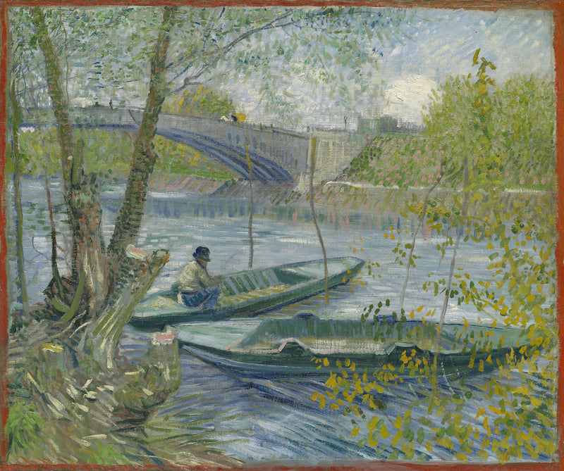 Vårfiske vid Clichy-bron - Vincent van Gogh