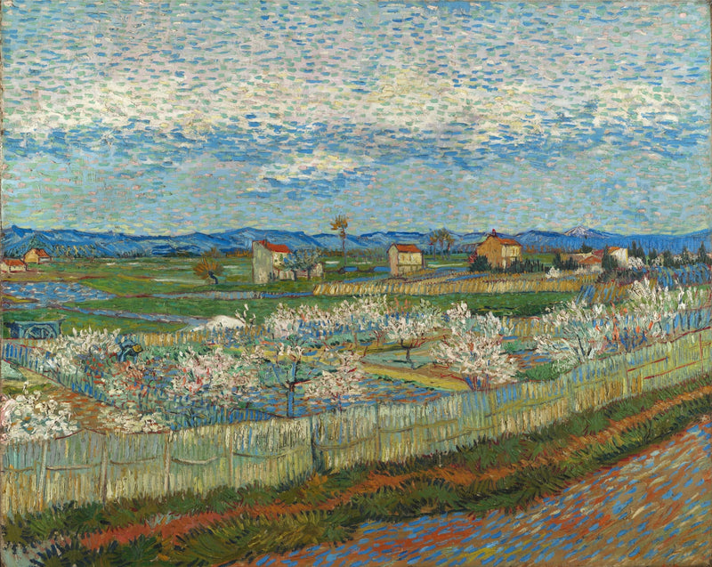Blommande persikor - Vincent van Gogh