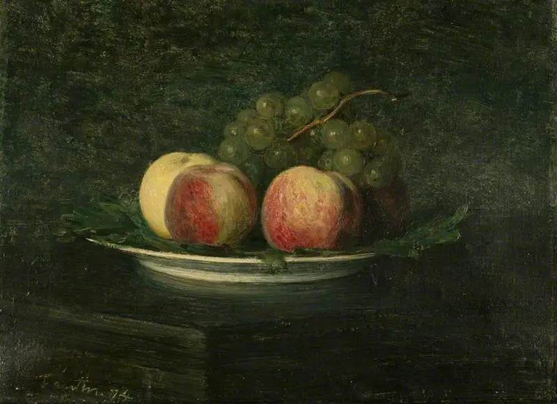 Persikor och druvor - Henri Fantin-Latour