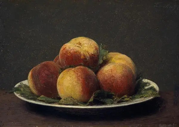 Persikor på ett fat - Henri Fantin-Latour
