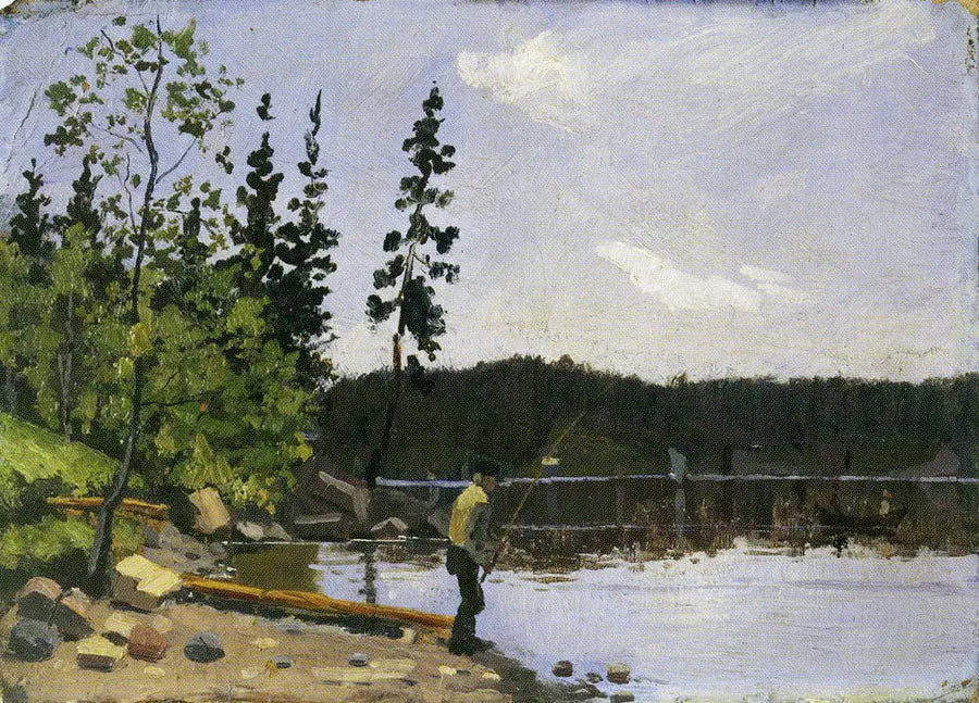 Fiskare vid vattnet - Edvard Munch
