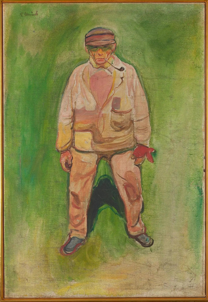 Fiskare på en grön äng - Edvard Munch