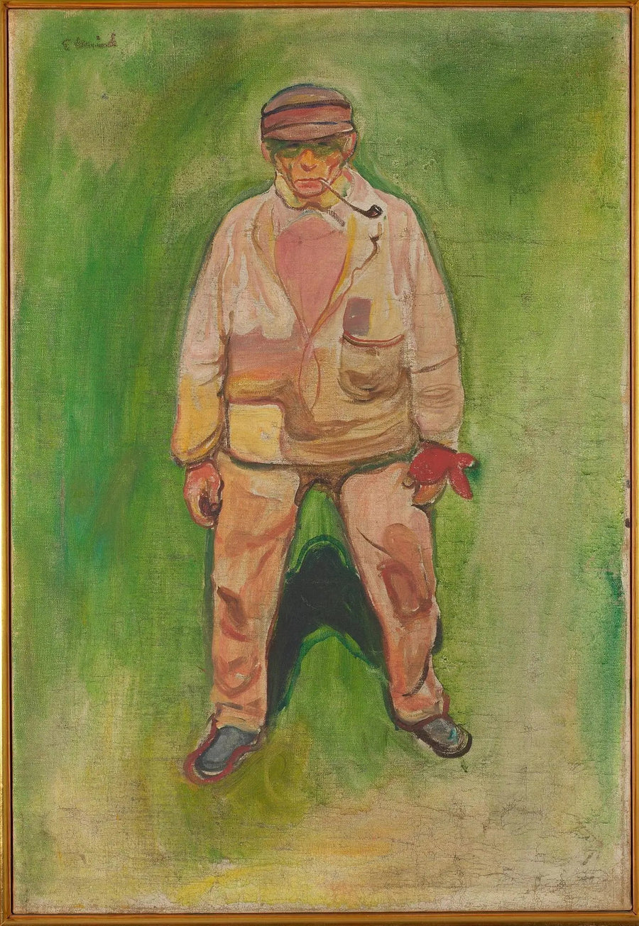 Fiskare på en grön äng - Edvard Munch