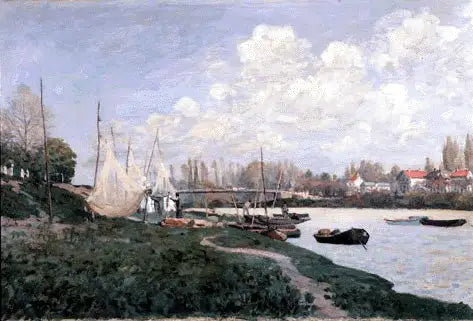 Fiskare som sträcker ut sina nät - Alfred Sisley