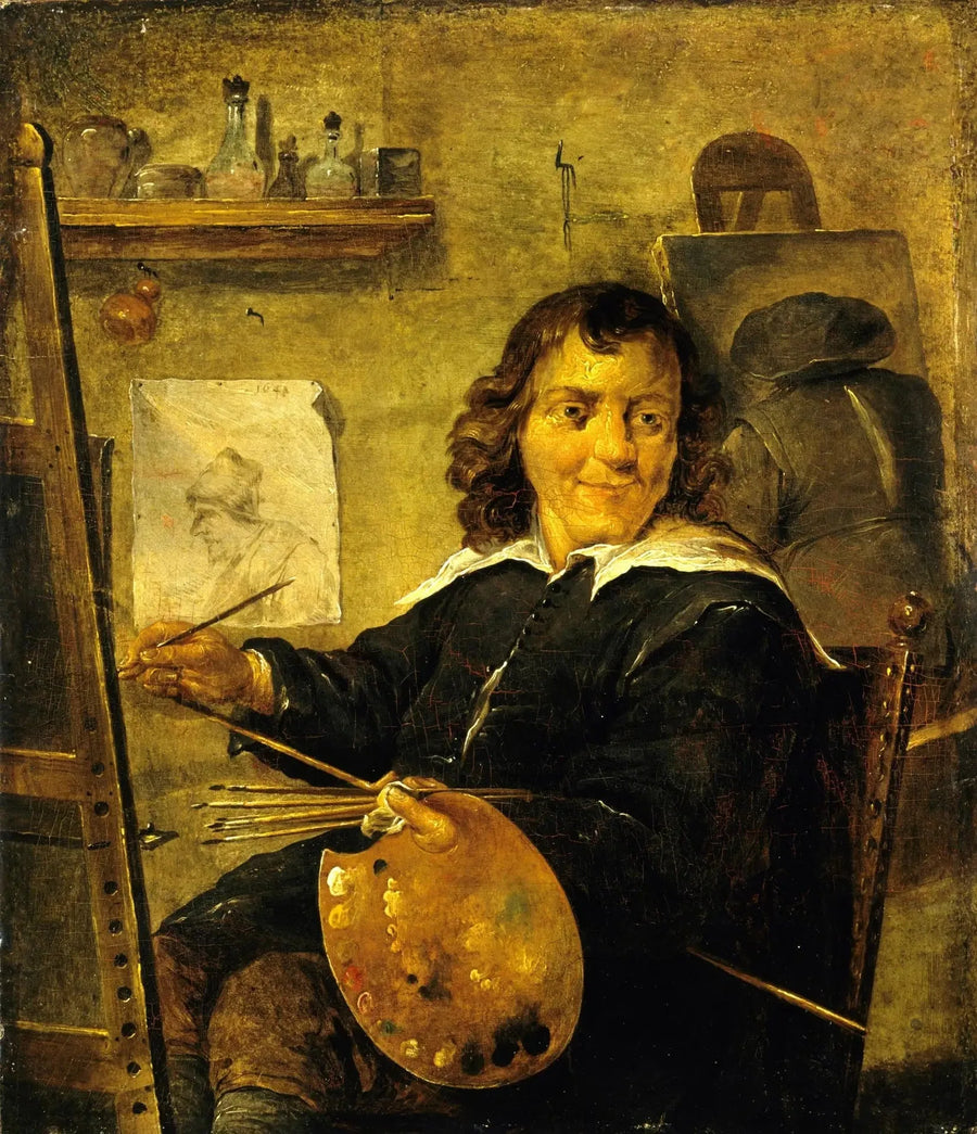 Målare i sin ateljé - David Teniers den yngre