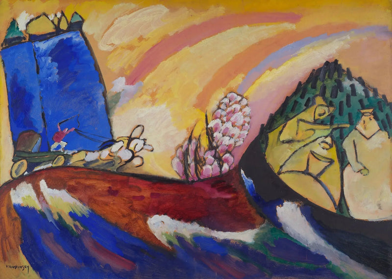 Målning med Troïka - Vassily Kandinsky