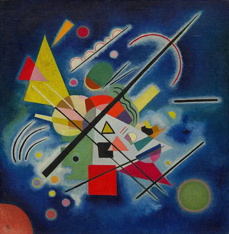 Blå målning - Vassily Kandinsky