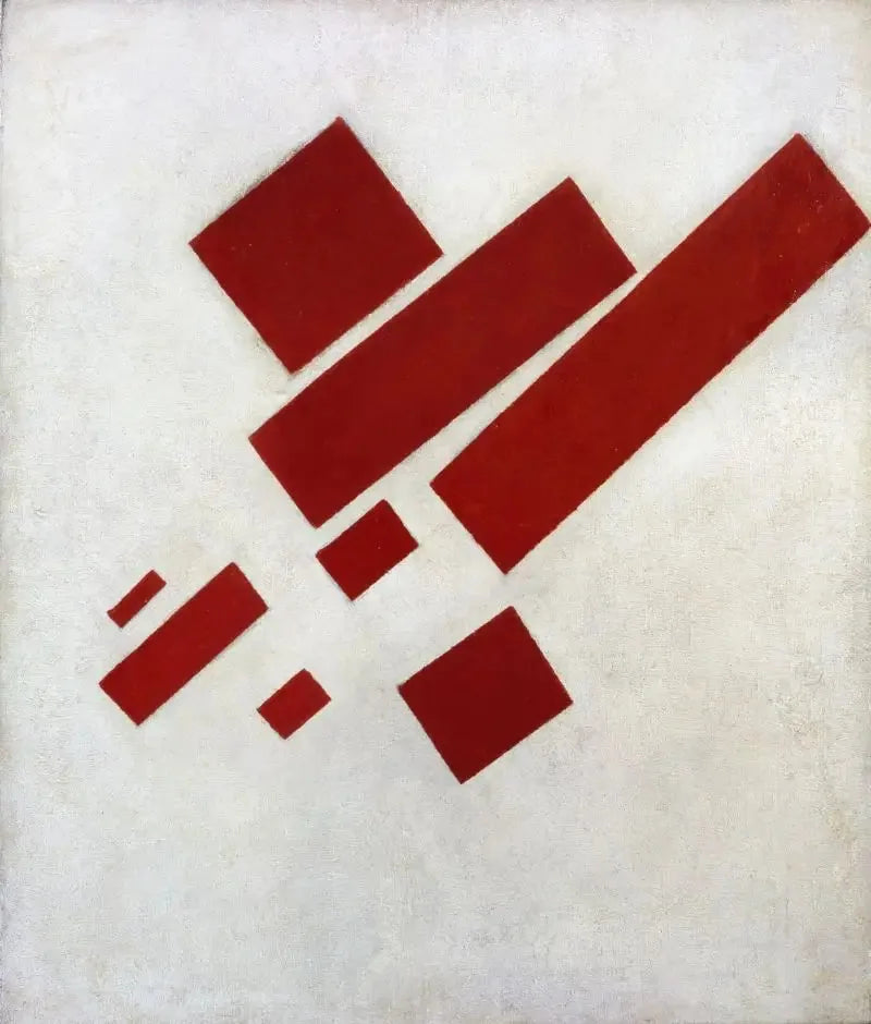 Suprematistisk målning: åtta röda rektanglar - Kazimir Malevich