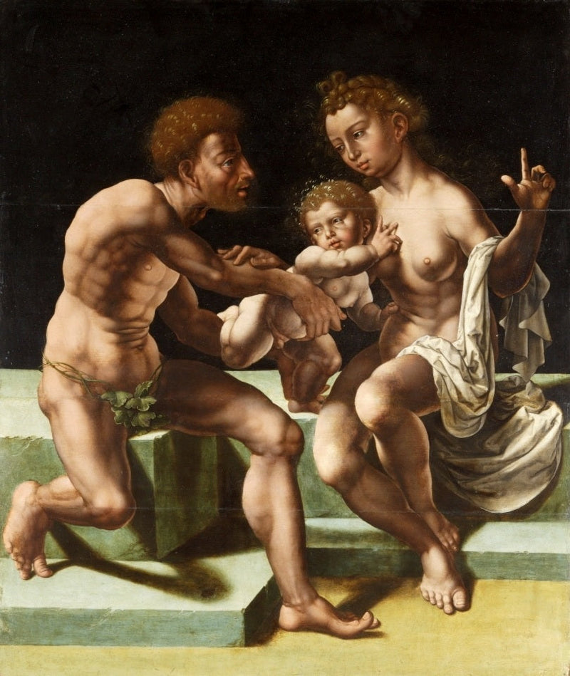 Pélée och Thetis med den unge Achilles. - Jan Gossaert