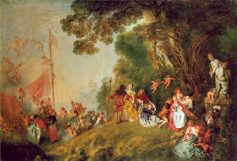 Vandring till ön Cythera - Antoine Watteau
