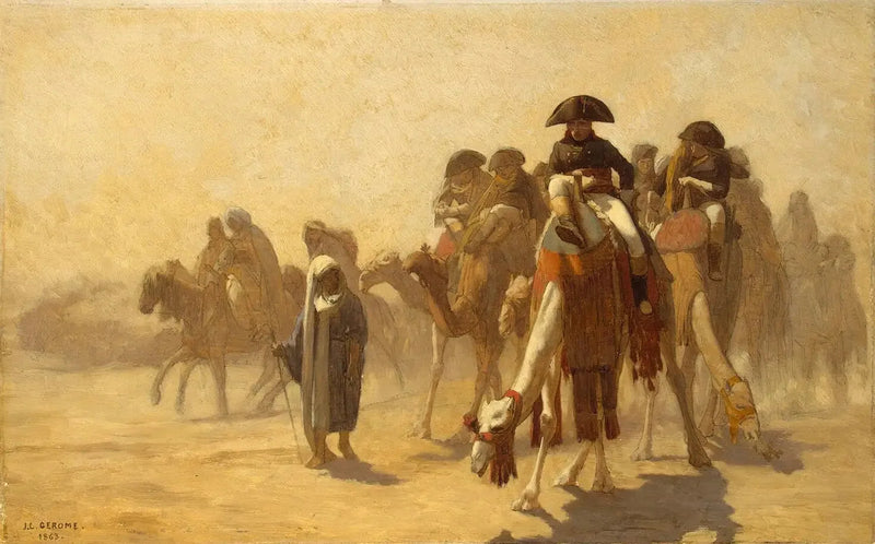 Pendentif Napoleon hans kampanj i Egypten - Jean-Léon Gérôme