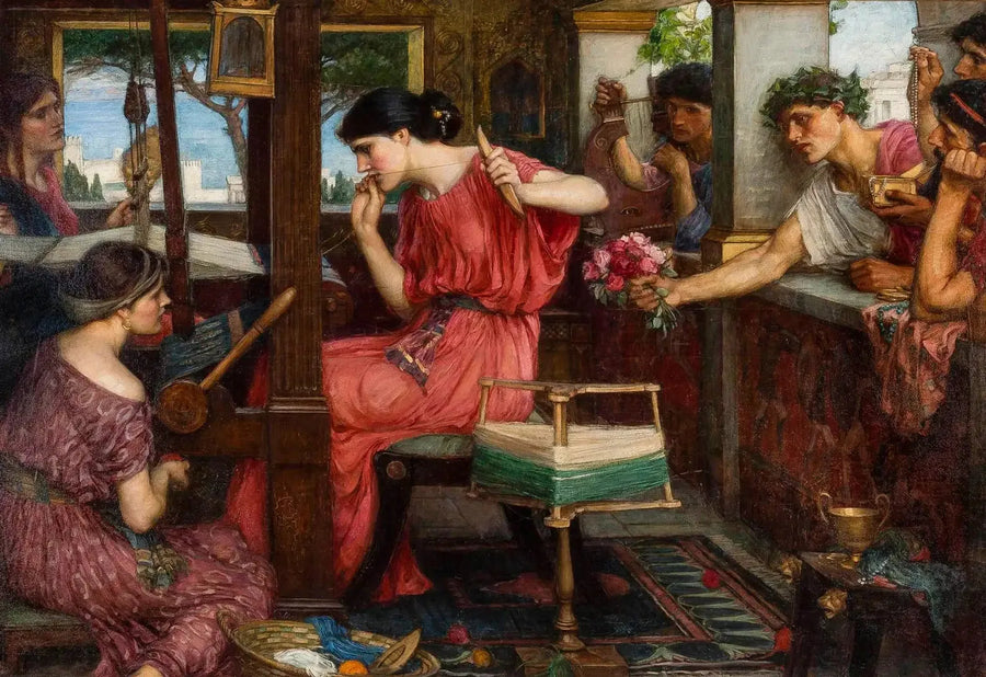 Pénélope och friarna - John William Waterhouse