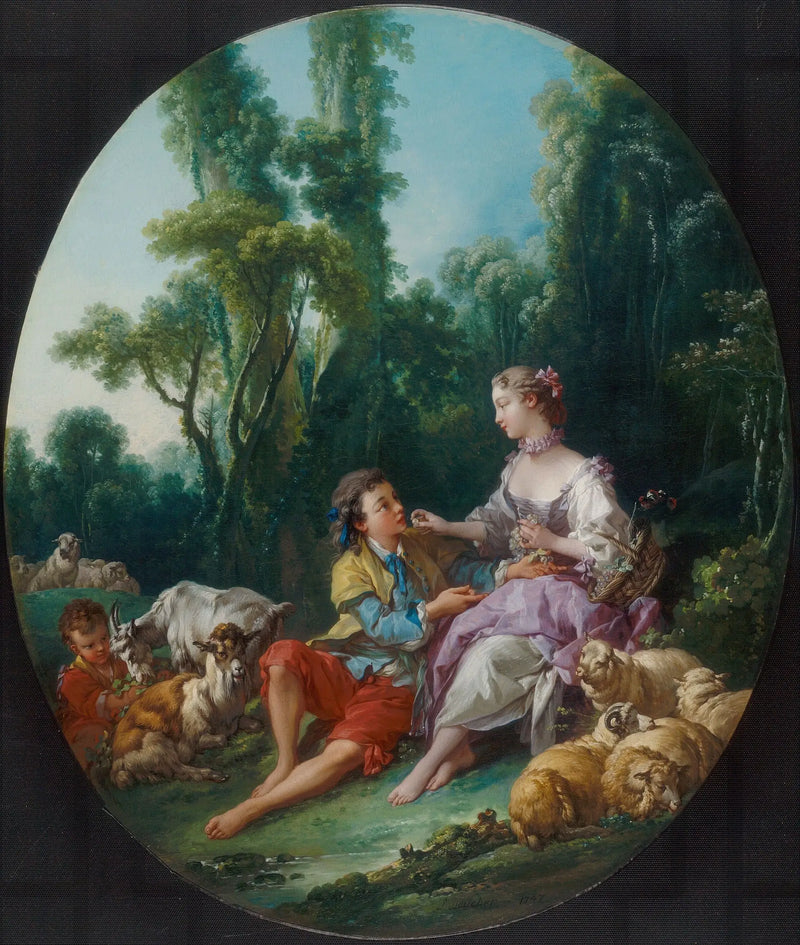 Tänker de på druvan? - François Boucher