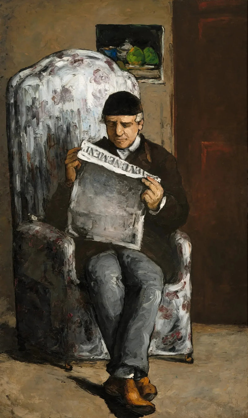 Konstnärens far som läser händelsen - Paul Cézanne