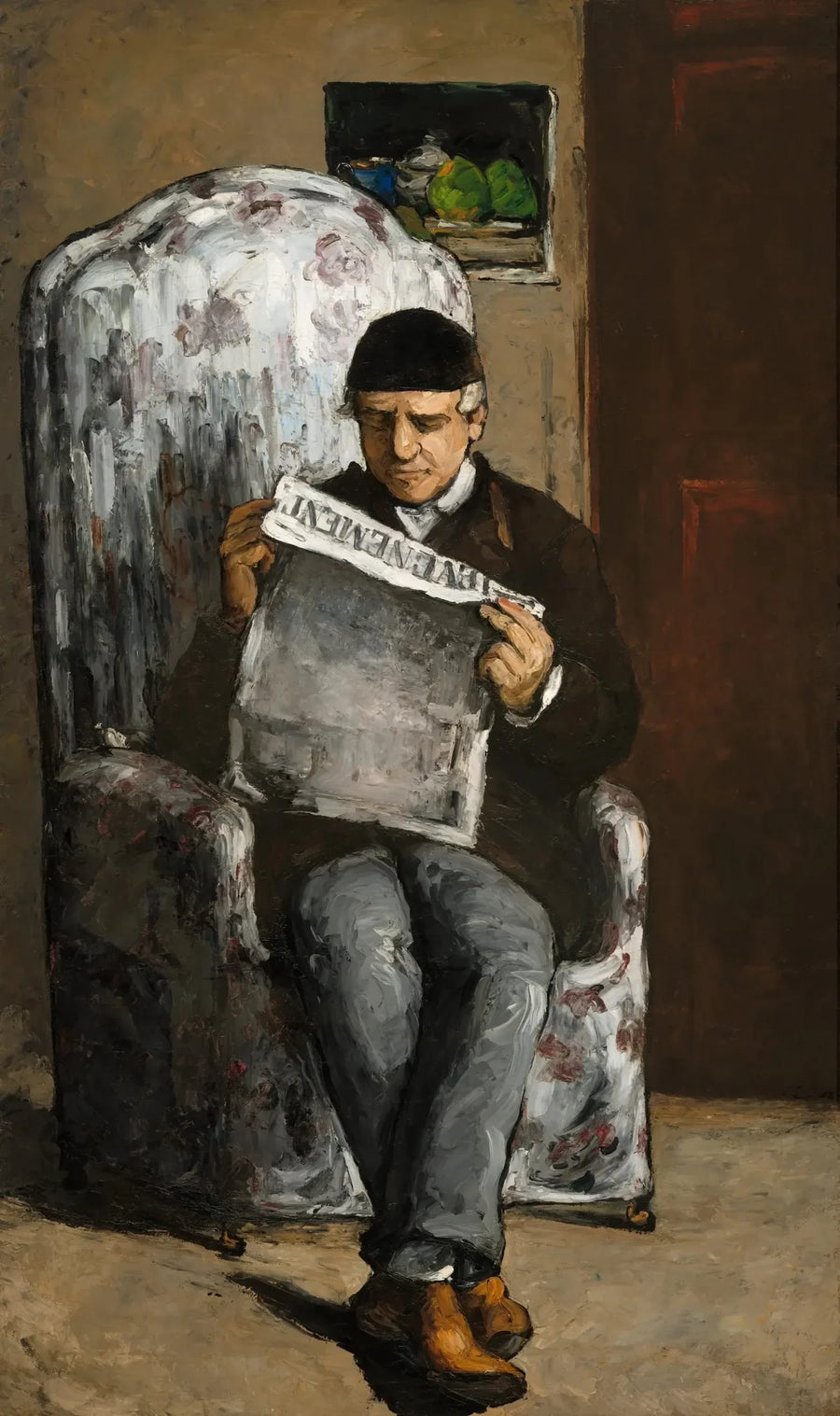 Konstnärens far som läser händelsen - Paul Cézanne