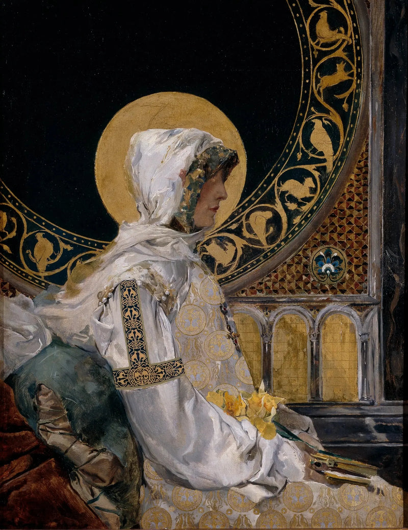 Jultomten i bön - Joaquín Sorolla
