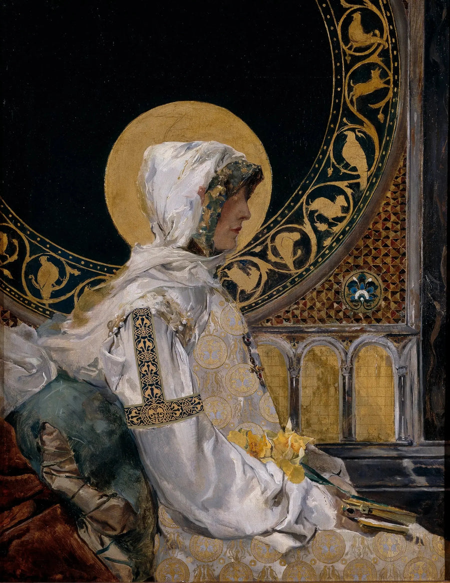 Jultomten i bön - Joaquín Sorolla