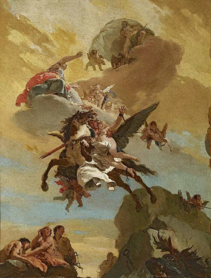 Perséus och Andromeda - Giovanni Battista Tiepolo