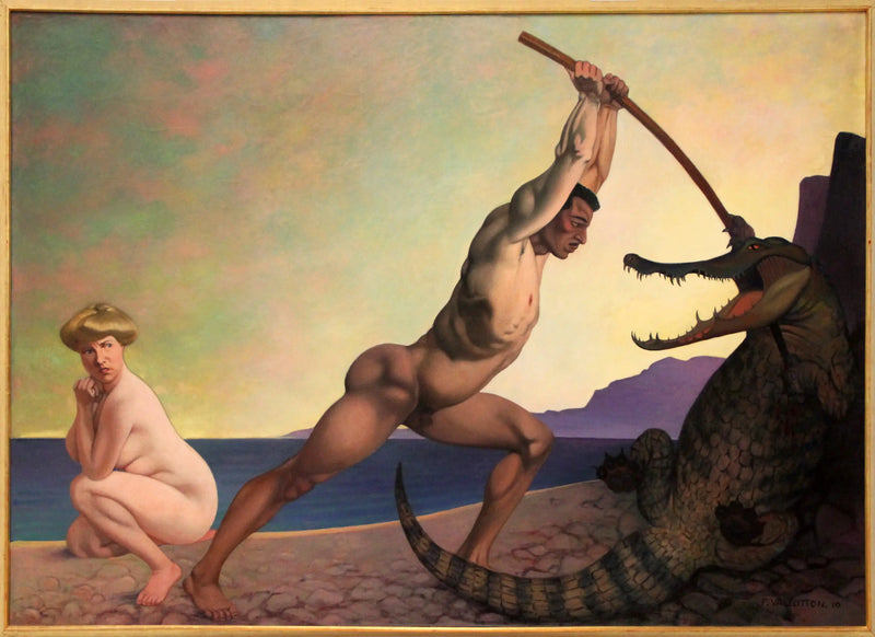 Perseus dödar draken - Félix Vallotton