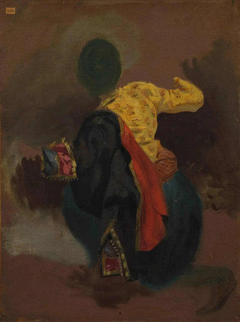 Karaktär i turkisk kostym - Eugène Delacroix