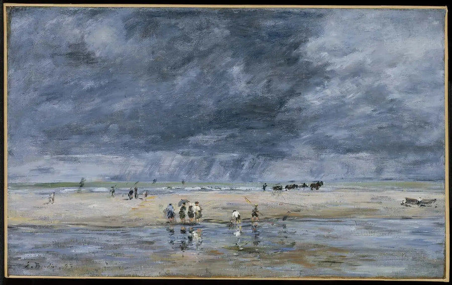 Karaktärer på stranden - Eugène Boudin