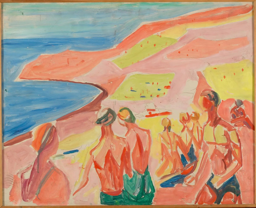 Personer som solar i en vik - Edvard Munch