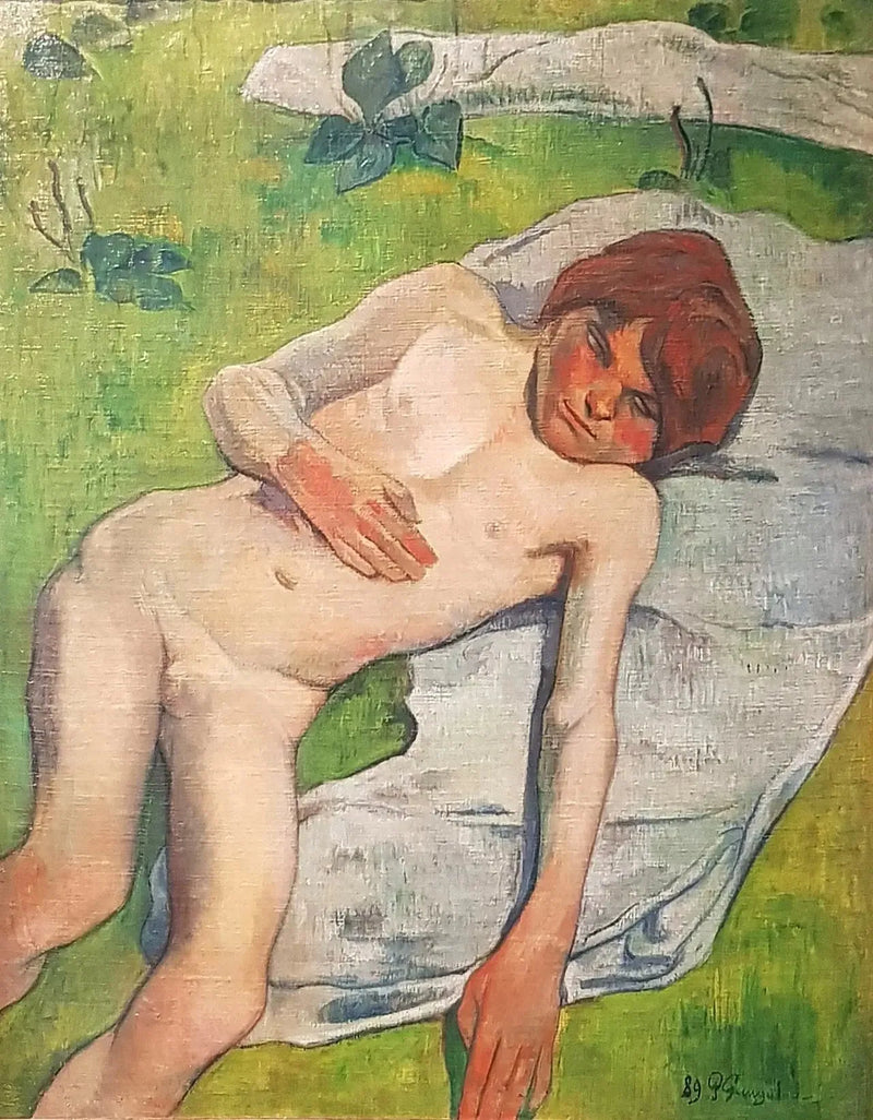 liten breton naken - Paul Gauguin
