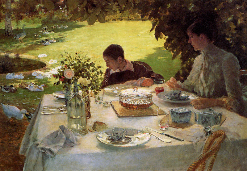 Frukost i trädgården - Giuseppe De Nittis