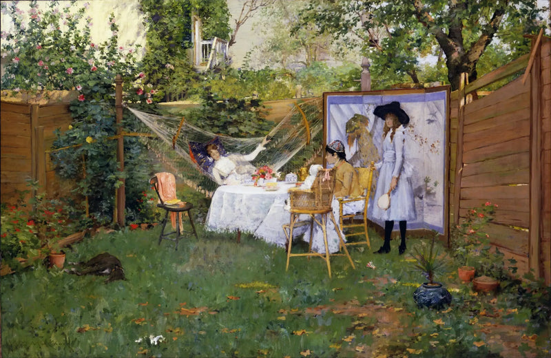 Frukost utomhus - William Merritt Chase